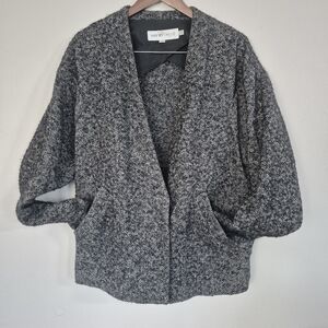 See By Chloe Vintage Herringbone Wool Tweed Jacket Size 8